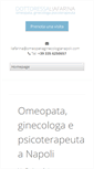 Mobile Screenshot of omeopatiaginecologianapoli.com